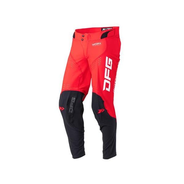 DFG モトクロス用品 ワークス パンツ（レッド/ブラック） サイズ 32