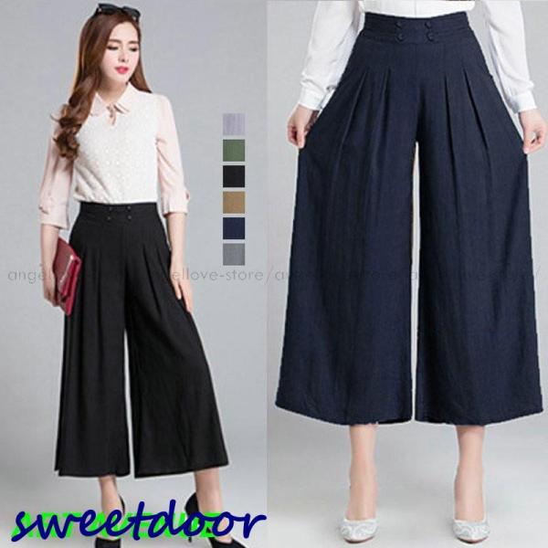 秋冬 ガウチョパンツ レディース ワイドパンツ スカンツ スカーチョ