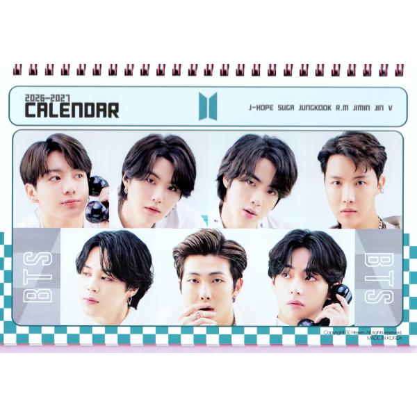 BTS グッズ 卓上 カレンダー (写真集) 2026~2027年 (2年分) +