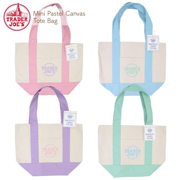 TRADER JOE'S（トレーダージョーズ） ミニ パステル キャンバストート