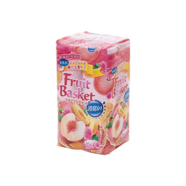 丸富製紙 フルーツバスケット ピーチ 114mm×27．5m ダブル