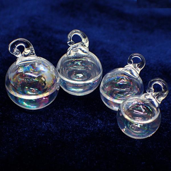 ガラスドーム ガラスドームチャーム 05.ウォーター オーロラ 水入り