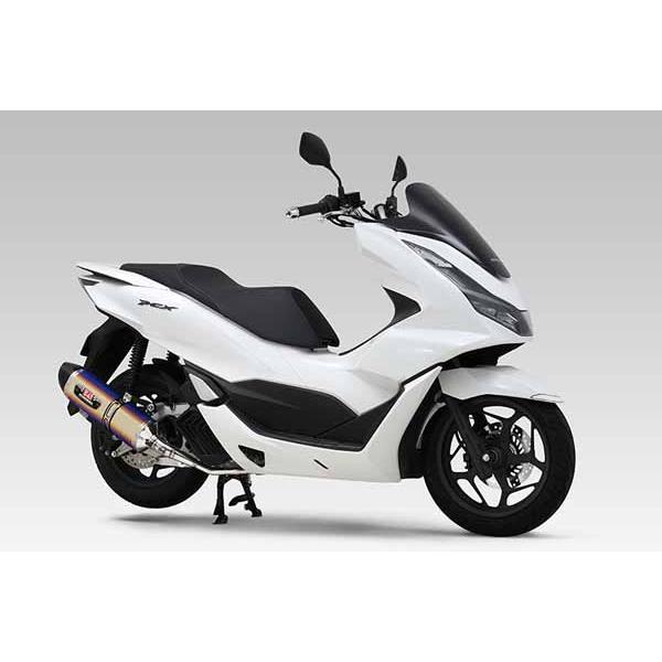 ヨシムラ PCX(23) フルエキマフラー 機械曲R-77S チタンブルーカバー