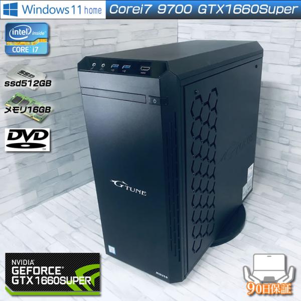 G TUNE ゲーミングPC Mouse G-TUNE Corei7 9700 メモリ16GB 新品NVMe