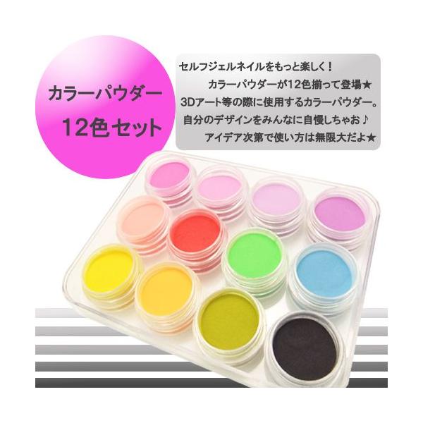 petitprice（プチプラ） ネイル用 カラーパウダー 12色セット ジェル