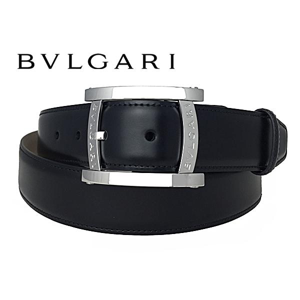 BVLGARI（ブルガリ） ベルト BVLGARI 284480 BLACK PALLADIUM ASSIOMA