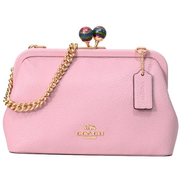 COACH コーチ キスロック がま口 チェーン ショルダーバッグ c1451