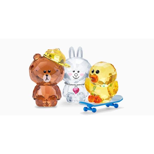 SWAROVSKI（スワロフスキー） 置物 Line Friends コニー サリー