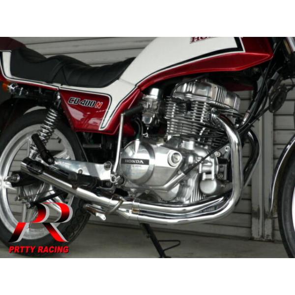 HONDA CB250NCB400N ホーク3 【響】 サイドクロス管 二重加工 マフラー
