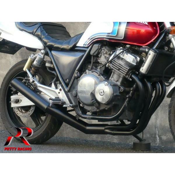 プリティー HONDA CB400SF NC31 R/S ショート管 70π 黒 マフラー