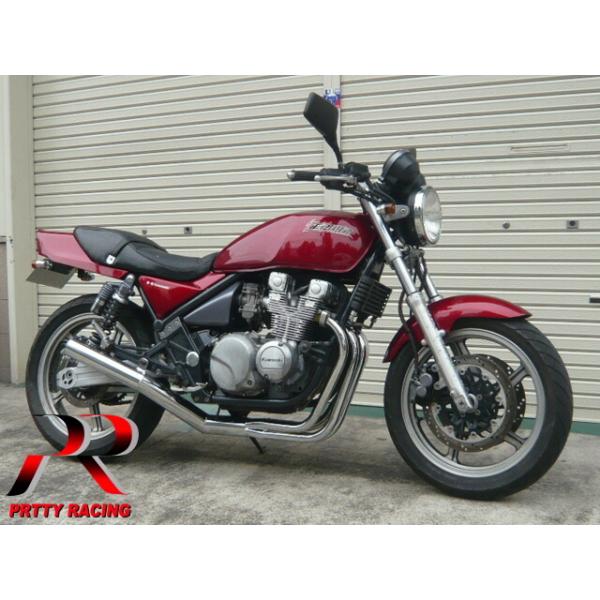 プリティー KAWASAKI ゼファー400/χ ショート管 70π マフラー メッキ