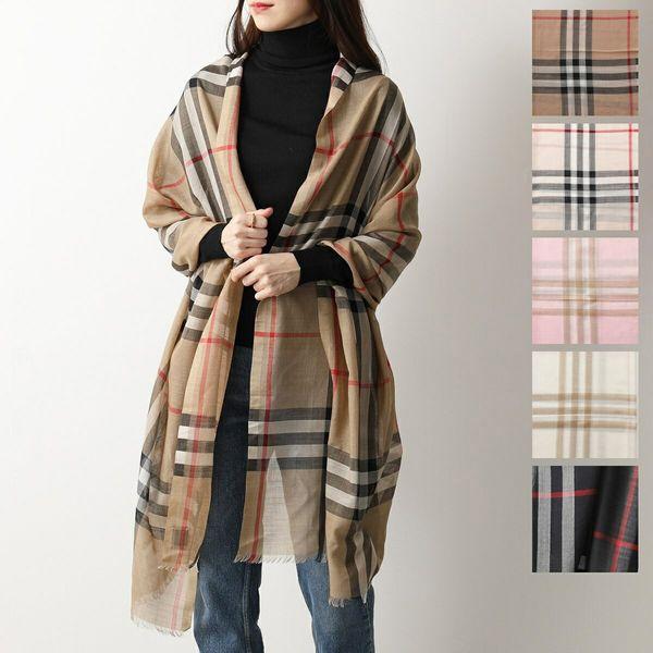 BURBERRY（バーバリー） ストール GIANT CHECK GAUZE レディース