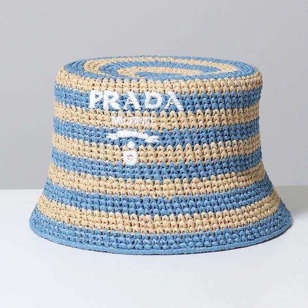 PRADA（プラダ） バケットハット 1HC137 2D1N レディース RAFIA