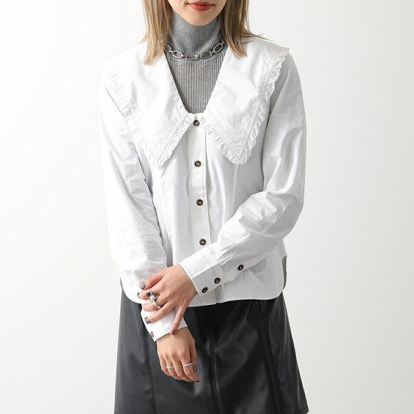 GANNI（ガニー） シャツ ブラウス F5778 6099 レディース 長袖 Vネック