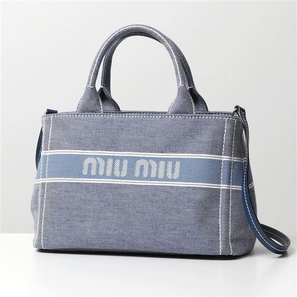 miu miu（ミュウミュウ） トートバッグ 5BA219 2DPL レディース デニム