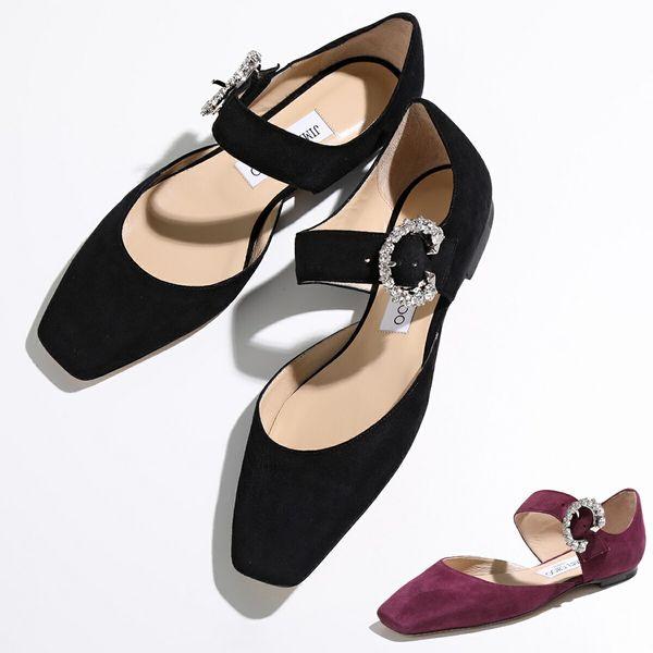 JIMMY CHOO（ジミーチュウ） フラットシューズ GIN FLAT SUE