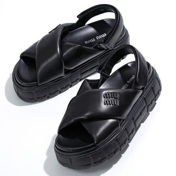 miu miu（ミュウミュウ） サンダル 5X879D 77F レディース スポーティ