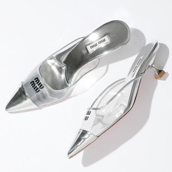 miu miu（ミュウミュウ） ミュール 5I897D 3LLU レディース ポイン