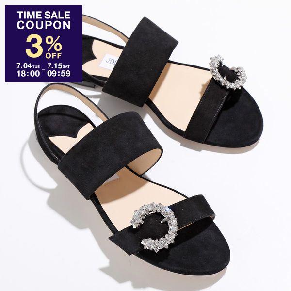 JIMMY CHOO（ジミーチュウ） サンダル SAPHERA FLAT SUE レディース