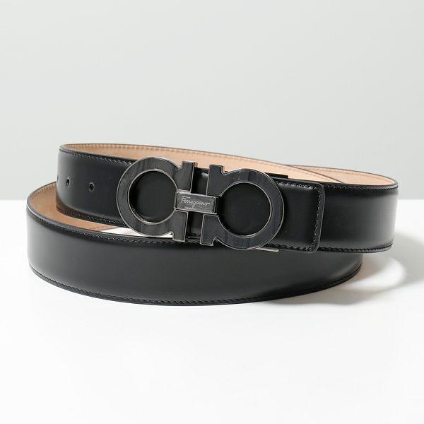 FERRAGAMO（フェラガモ） ベルト 67 9110 メンズ ダブルガンチーニ