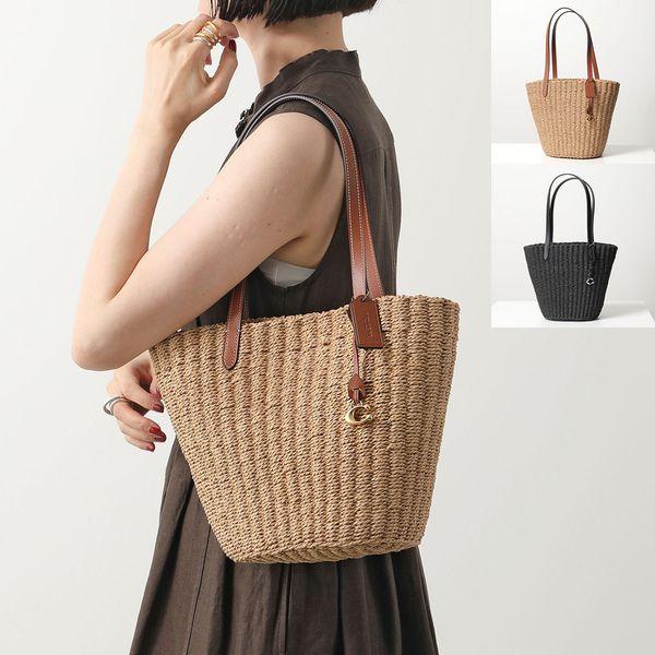COACH（コーチ） かごバッグ SM STRAW TOTE CQ785 レディース スモール