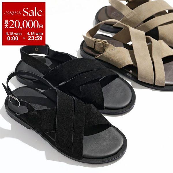 ZEUS ゼウス サンダル 23014 メンズ スウェード レザー バック