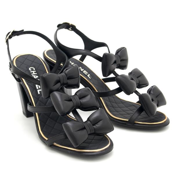 CHANEL（シャネル） サンダル、ミュール リボン ココマーク 11A