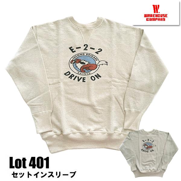 WAREHOUSE（ウエアハウス） スウェット Lot 401 DRIVE ON 多色プリント