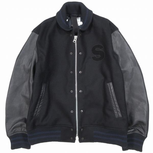 sacai（サカイ） 23aw Sacai スタジャン メルトン バーシティ