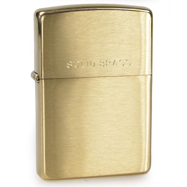 ZIPPO（ジッポー） ソリッドブラス 204 ブラッシュ SOLID BRASS