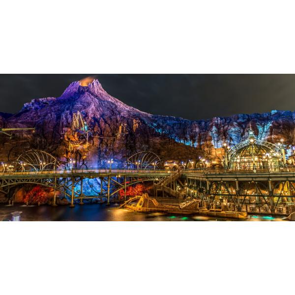 絵画風 壁紙ポスター (はがせるシール式) ディズニーシーの夜景