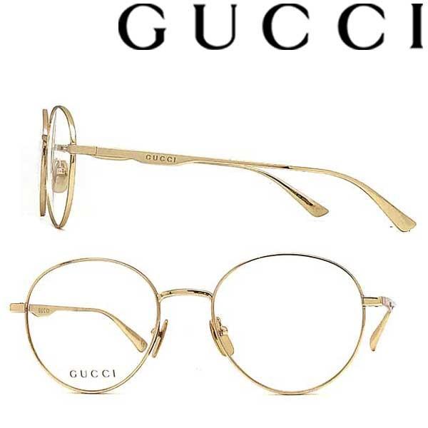 GUCCI（グッチ） ゴールド メガネフレーム ブランド 眼鏡 GUC-GG-0337O