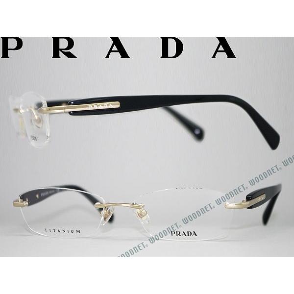PRADA プラダ メガネフレーム ブランド 縁無し フチなし PR-59PV