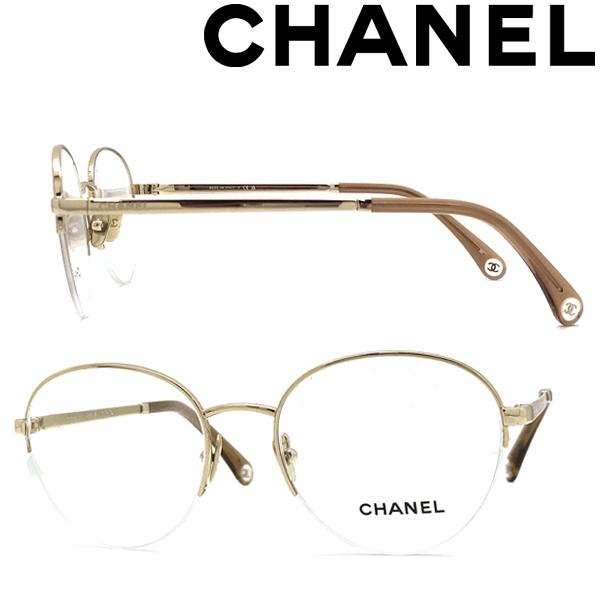 CHANEL（シャネル） メガネフレーム ブランド シャンパンゴールド 眼鏡