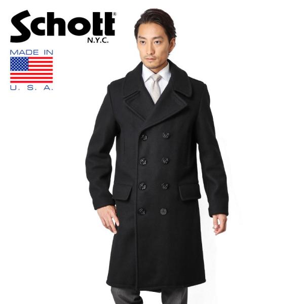 Schott N.Y.C（ショット） Schott 7331 ロングメルトンピーコート