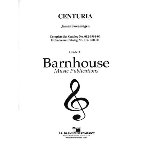 楽譜) センチュリア / 作曲：ジェイムズ・スウェアリンジェン (吹奏楽