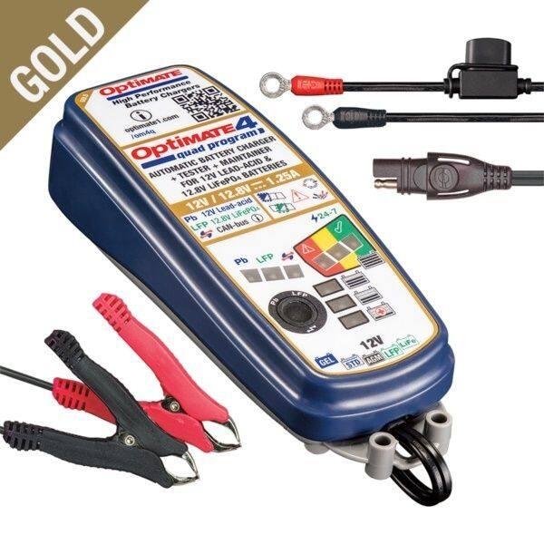 TECMATE テックメイト OptiMate 4 Quad Program バッテリー充電器