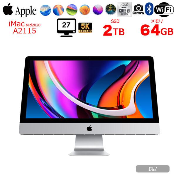 iMac（Apple） 【中古】Apple iMac 27inch MXWV2J/A A2115 5K 2020 一