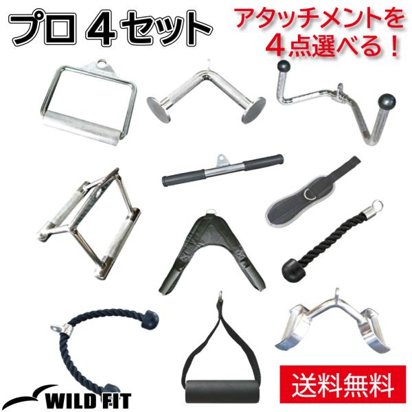 WILD FIT（ワイルドフィット） プロ4セット (アタッチメント4点) / 筋