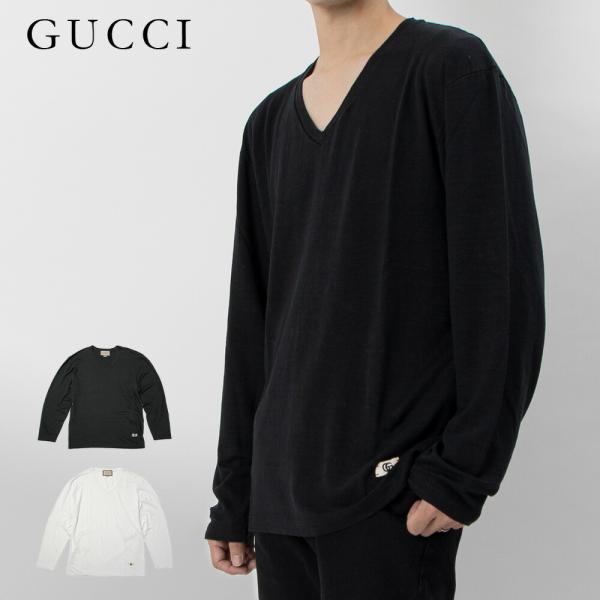 GUCCI（グッチ） 長袖Tシャツ メンズ トップス ダブルG リネン 長袖