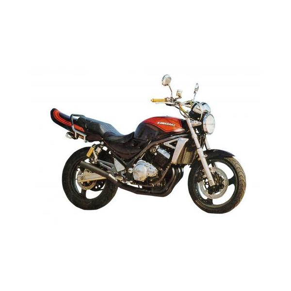 MRS ショート管マフラー KAWASAKI バリオスII ブラック エムテック MRS