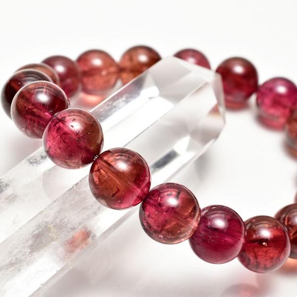 ルベライト トルマリン 最高級 (約11mm×18珠) ブレスレット レッド