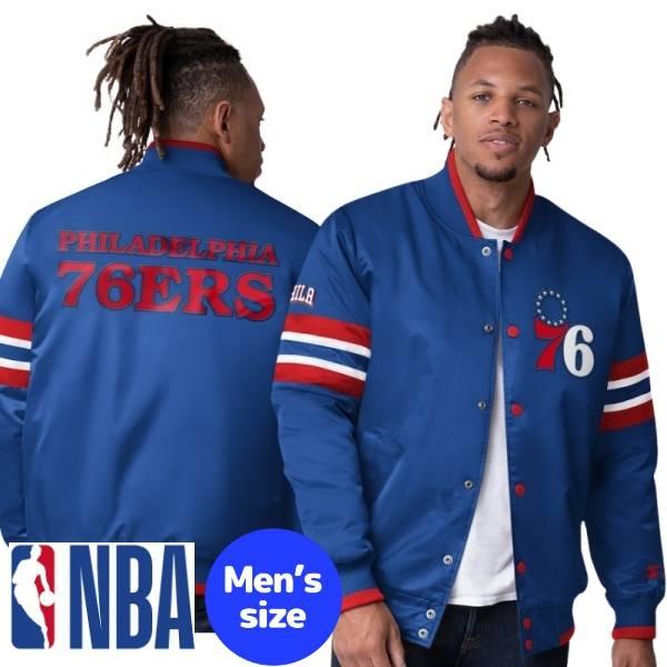NBA公式 メンズ アウター スタジャン フィラデルフィア・セブンティ