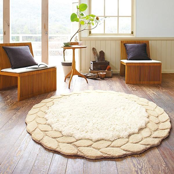 東リ（TOLI） ラグ おしゃれ ラグマット 円形 日本製 国産 丸 サークル