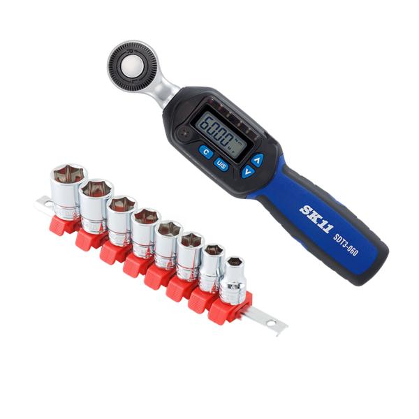 SK11 SK11(藤原産業) デジタルトルクレンチ SDT3-060 ＋ ソケット