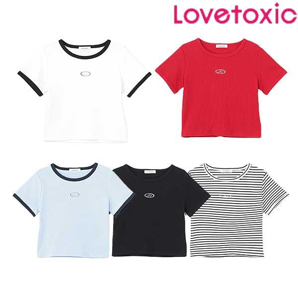 LOVETOXIC ラブトキシック lovetoxic テレコ半袖Tシャツ 140-160cm