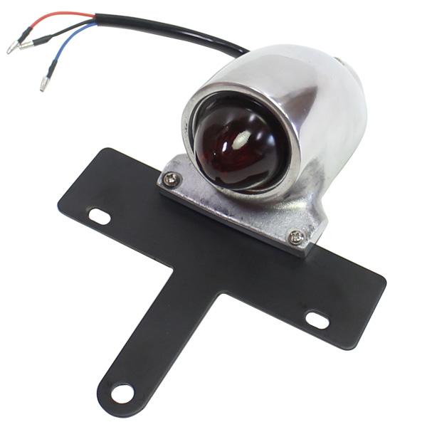 スパルト テールランプ シルバー ポリッシュ ビンテージ 汎用 ナンバー