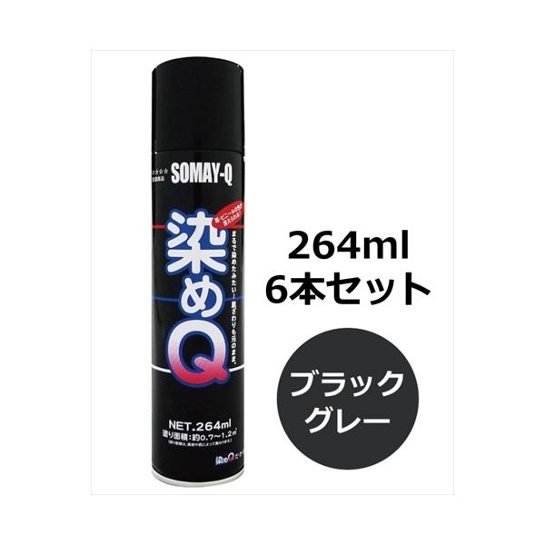 染めQエアゾール 264ml 6本セット ブラックグレー : エアロ.カスタム