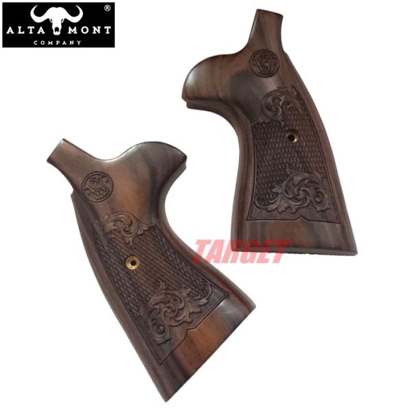 アルタモント S&W Nフレーム スクエアバット用 木製グリップ