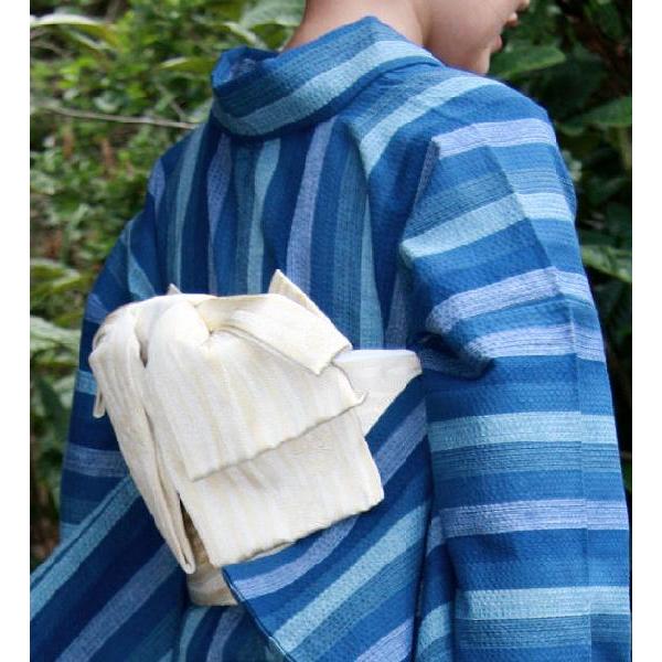 阿波しじら織木綿きもの 115 単衣仕立て 阿波正藍しじら織伝統工芸品